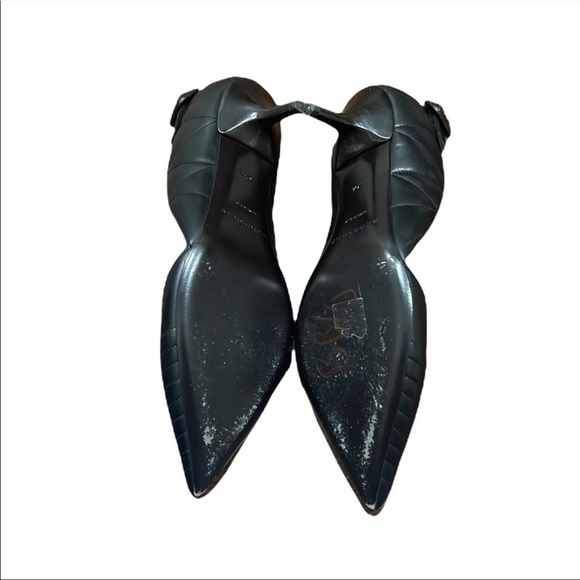 Burberry Amalia Black Leather Pumps Size 37.5 - Picture 6 of 9